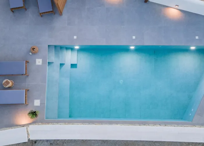 Вилла Velonis With Private Pool And Sea View Айя-Анна